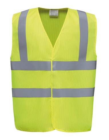 YOK-HVW100ASFR-Hi-Vis Anti-Static Flame Retardant Waistcoat